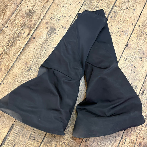 RICK OWENS DRKSHDW BLACK FETISH BOOTS