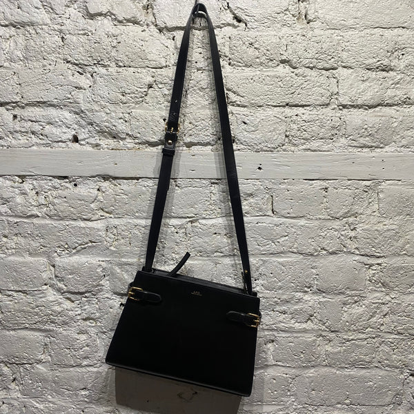 APC
BLACK LEATHER SHOULDER BAG