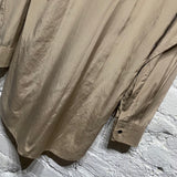 DRIES VAN NOTEN TAN SILK/COTTON SHIRT