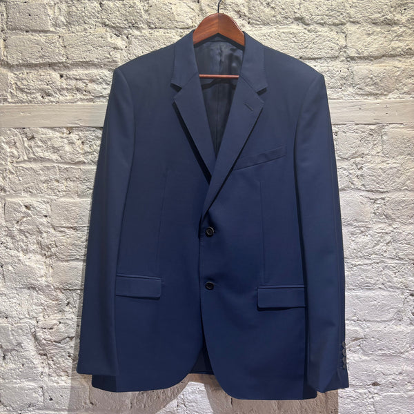 LANVIN	NAVY BLUE 2 BUTTON SUIT ITA 52