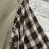 DRIES VAN NOTEN TAN SHIRT CHECK SLEEVES