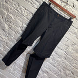 COMME DES GARCONS	HOMME PLUS BLACK SPLIT KNEE TROUSERS