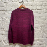 ACNE RASPBERRY MELANGE MOHAIR KNIT