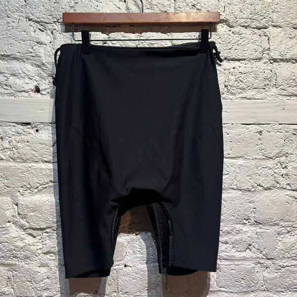 JUNYA WATANABE BLACK LYCRA MESH SHORTS