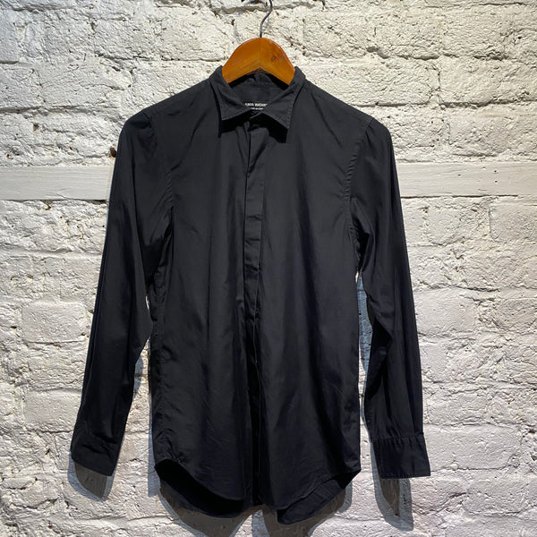 JUNYA WATANABE 
COMME DES GARÇONS
BLACK COTTON LONG SLEEVE SHIRT