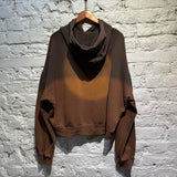 ECKHAUS LATTA BROWN JERSEY HOODIE