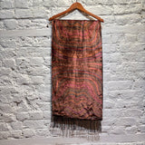 PAUL SMITH 	COPPER / BROWN VELVET SCARF