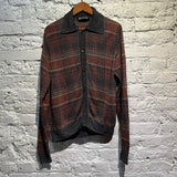 OUR LEGACY TARTAN KNIT CARDIGAN