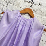 TIBI PURPLE BALLOON TOP