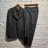 KENZO  HOMME VINTAGE GREY FINE STRIPE SUIT