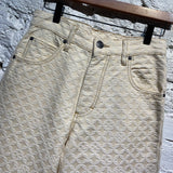 CHARLES JEFFREY LOVERBOY
CREAM/WHITE WOVEN TROUSERS