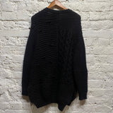 SIMONE ROCHA BLACK ALPACA/WOOL/MIX JUMPER