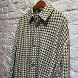 AMIRI	WOVEN LEATHER SHIRT JACKET