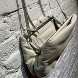 AT-KOLLEKTIVE OFF WHITE LEATHER HANDBAG