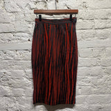 VIVIENNE WESTWOOD ANGLOMANIA
BLACK/RED STRETCH PENCIL SKIRT