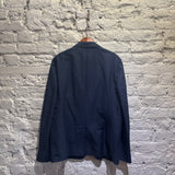 ACNE STUDIOS 	"NAVY BLUE ""BIARRITZ"" LINEN JACKET ITA 52