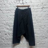 ISSEY MIYAKE
BLACK DROP CROTCH TROUSERS