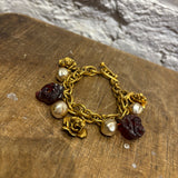 UNGARO PEARL & ROSE BRACELET