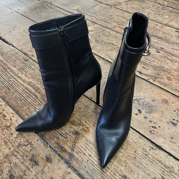 BALENCIAGA BLACK HEELED BOOTS