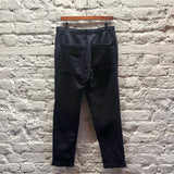 JOSEPH
NAVY COTTON SWEATPANTS WITH ANKLE ZIPS