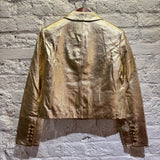 VERONICA BEARD	GOLD LEATHER JACKET