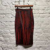 VIVIENNE WESTWOOD ANGLOMANIA
BLACK/RED STRETCH PENCIL SKIRT