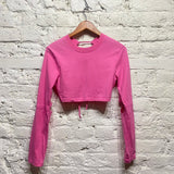 JACQUEMUS
HOT PINK COTTON CROPPED TOP