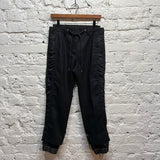 SACAI
BLACK WOOL/ SATIN TROUSERS