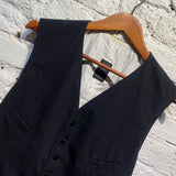 JEAN PAUL GAULTIER HOMME
VINTAGE MIDNIGHT PINSTRIPED WAISTCOAT