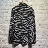 MOSCHINO JEANS BLACK/WHITE PRINT SHIRT
