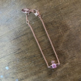 VIVIENNE WESTWOOD 
PINK GOLD PINK ORB BRACELET