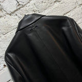 CALVIN KLEIN 
BLACK NAPPA LEATHER JACKET