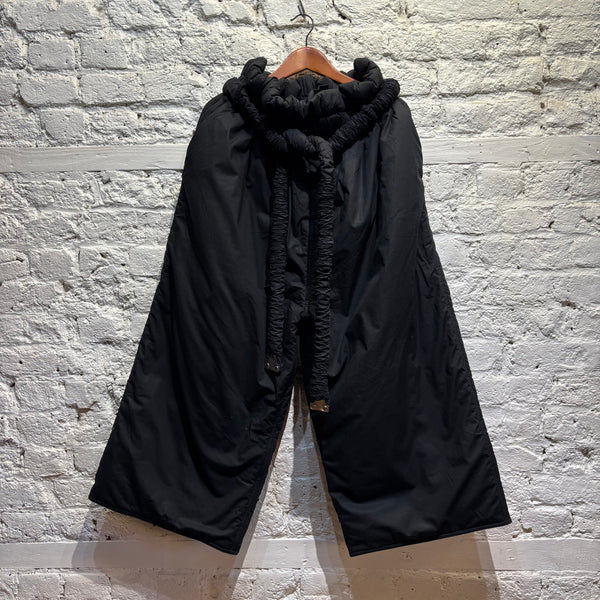 CRAIG GREEN BLACK PADDED CROP TROUSERS