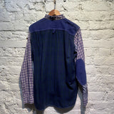 JUNYA WATANABE MAN MULTI CHECK/PATCHWORK L/S SHIRT