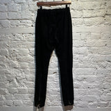 ACADEMIA “SUET” BLACK LAMBS LEATHER PANTALON