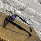 YOHJI YAMAMOTO BLUE TORTOISESHELL/PURPLE LENS SUNGLASSES