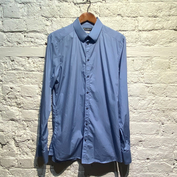 DOLCE AND GABBANA PALE BLUE SHIRT