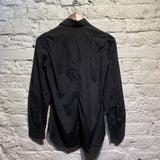 JUNYA WATANABE BLACK COTTON LONG SLEEVE SHIRT