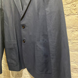 ACNE STUDIOS 	"NAVY BLUE ""BIARRITZ"" LINEN JACKET ITA 52