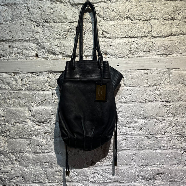 DOLCE & GABBANA BLACK LEATHER BAG