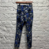 ERDEM
BLACK/BLUE PRINT TROUSERS