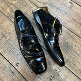 PRADA
BLACK SQUARE TOE LACE UP SHOES