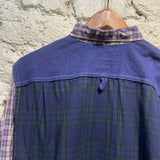 JUNYA WATANABE MAN MULTI CHECK/PATCHWORK L/S SHIRT