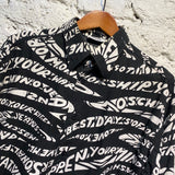 MOSCHINO JEANS BLACK/WHITE PRINT SHIRT
