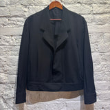 YOHJI YAMAMOTO	POUR HOMME BLACK TAILORED BOMBER