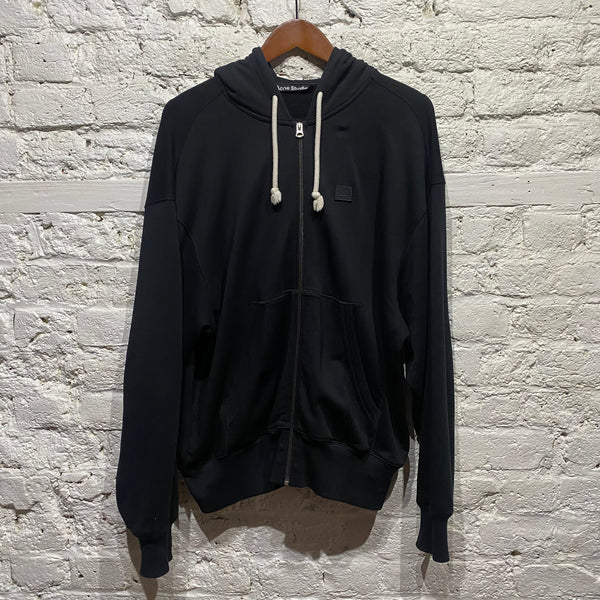 ACNE STUDIOS BLACK ZIP HOODIE