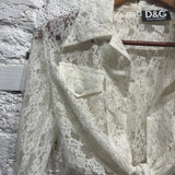 DOLCE AND GABBANA
D&G
WHITE LACE BLOUSE