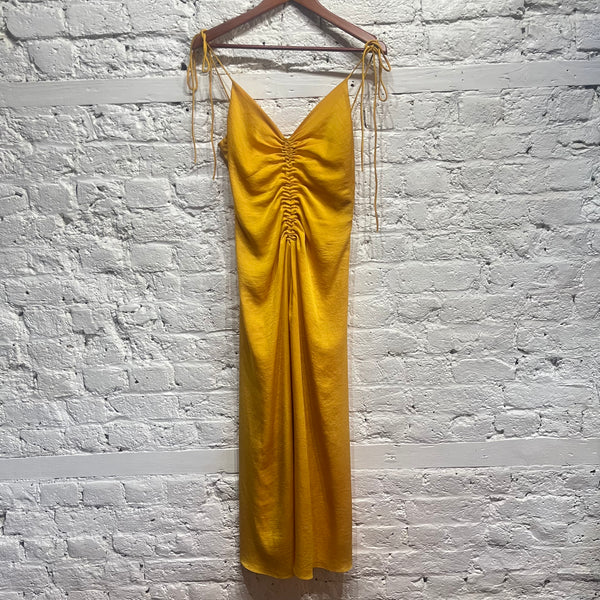 SANDRO 
MARIGOLD YELLOW DRESS
