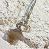 VIVIENNE WESTWOOD SILVER 3D ORB PENDANT