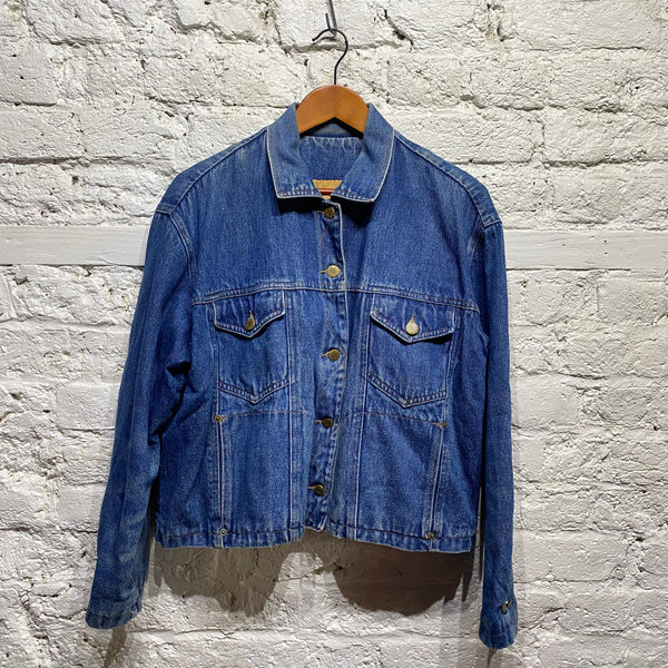 KENZO JEANS CROPPED DENIM JACKET